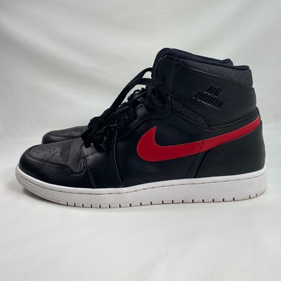 Air Jordan 1 Retro Rare Air Patch Bred Black Red White Mens